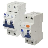 Interruptor diferencial 2x40A 30mA 240V 2 módulos DIN + Termomagnético 2x32A 10kA 240/415V tipo C DIN