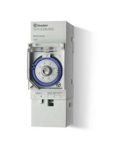 Interruptor horario analógico 16A 230VAC 1NA 1NC programación diaria
