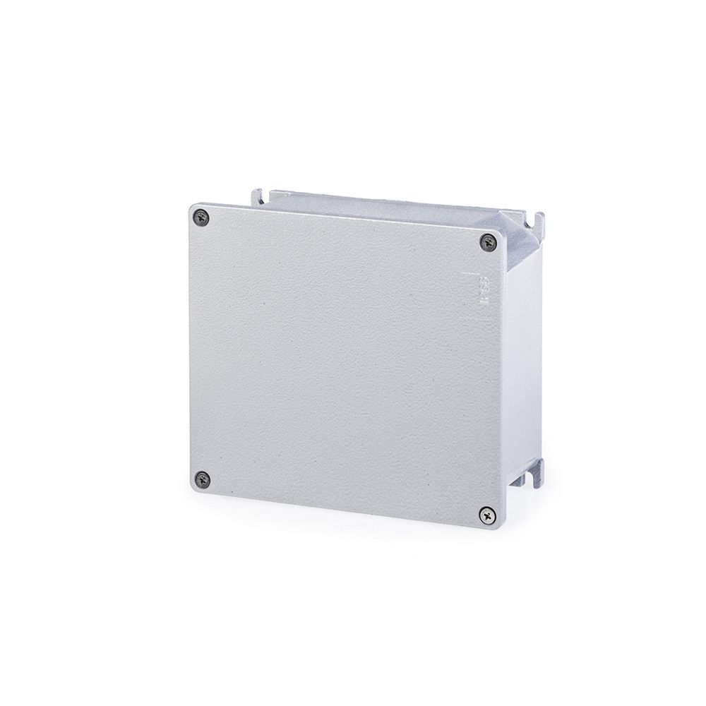 Caja RS PRO de Aluminio Presofundido Plateado, 250 x 250 x 100mm, IP66,  Apantallada Código RS: 517-3428